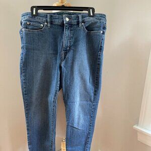Polo Ralph Lauren Womens Jeans Blue 12 Mid Rise Straight Ankle Stretch